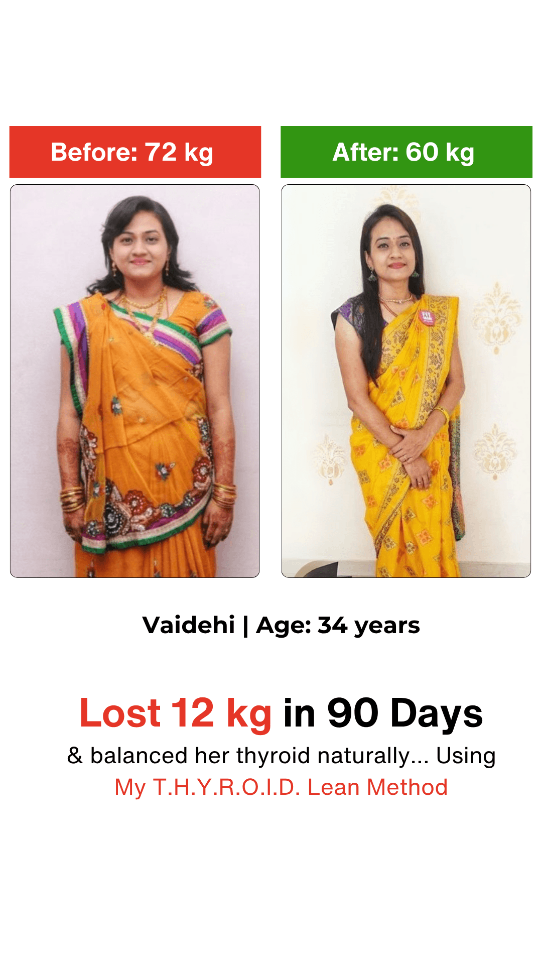 Vaidehi S. thyroid transformation